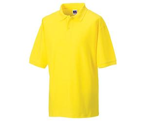 Jerzees Colours Mens 65/35 Hard Wearing Pique Short Sleeve Polo Shirt (L) (Yellow)