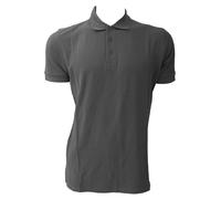 JERZEES Men's Ultimate Cotton Short Sleeve Polo Shirt in Dark Grey | Size: Small Jerzees Dark Grey S