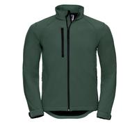 (2XL, Bottle Green) Russell Mens Water Resistant & Windproof Softshell Jacket