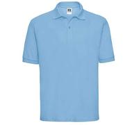 Jerzees Colours Russell Mens Classic Short Sleeve Polycotton Polo Shirt (2XL) (Sky Blue)