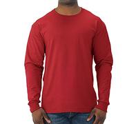 Jerzees Dri-Power Men's Long Sleeve T-Shirt Real Red L, True Red, L