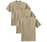Jerzees mens 5.6 oz. 50/50 Heavyweight Blend T-Shirt(29M)-KHAKI-XL-3PK