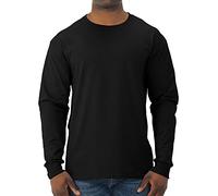 Jerzees Men's Adult Long Sleeve Tee, Black, Large