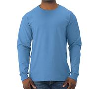 Jerzees Men's Adult Long Sleeve Tee, Columbia Blue, Small