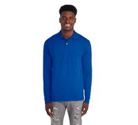Jerzees Men's Long Sleeve Polo Shirts, Cotton Blend, Two Button Closure, Regular Fit, Sizes S-2x, Royal - Dri-Power, S