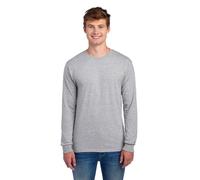 Jerzees Men's Long-Sleeve T-Shirt, Athletic Heather, Small