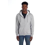Jerzees Men's Fleece Full-Zip Hooded Sweatshirt, Athletic Heather, Medium