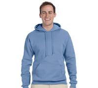 Jerzees Mens NuBlend Pull Over Hooded Sweatshirt, M, Light Blue