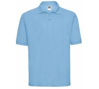 JERZEES Men's Russell Classic Short Sleeve Polycotton Polo Shirt in Blue | Size: 2XL Jerzees Blue 2XL
