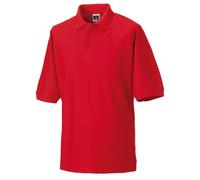 JERZEES Men's Russell Classic Short Sleeve Polycotton Polo Shirt in Light Red | Size: XS Jerzees Light Red XS