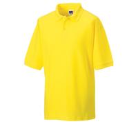 JERZEES Men's Russell Classic Short Sleeve Polycotton Polo Shirt in Yellow | Size: XL Jerzees Yellow XL