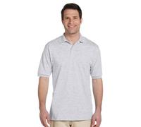 Jerzees Men's SpotShield Short Sleeve Polo Shirt, Ash, Large