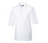 Jerzees Russell Mens Poly/Cotton Pique Polo Shirt White 6XL