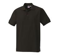 Jerzees Russell Mens Ultimate Cotton Pique Polo Shirt Black 4XL