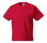 Jerzees Schoolgear Childrens Classic Plain T-Shirt (1-2) (Classic Red)
