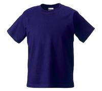 Jerzees Schoolgear Childrens Classic Plain T-Shirt (11-12) (Purple)