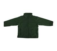 Jerzees Schoolgear Childrens Full Zip Outdoor Fleece Jacket (11-12) (Bottle Green)