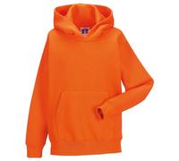 Jerzees Schoolgear Childrens Hooded Sweatshirt (11-12) (Orange)