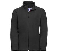 Jerzees Schoolwear Boy's Jerzees Schoolgear Full Zip Outdoor Fleece Jacket in Black | Size: 9-10 Years Jerzees Schoolwear Black 9-10 Years