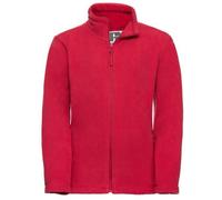 Jerzees Schoolwear Boy's Jerzees Schoolgear Full Zip Outdoor Fleece Jacket in Red | Size: 9-10 Years Jerzees Schoolwear Red 9-10 Years