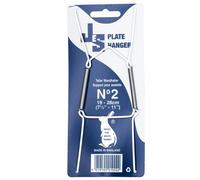 Jes Hanging Plate Wire No 2 For 19Cm-28Cm Plates White Coated Steel