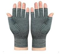 Jesata 1 Pair Copper Infused Arthritis Gloves | Medical-Grade Copper Fiber Gloves Elastic Warmth and Compression Therapy Gloves | Compression Gloves for Arthritis Pain Relief, Carpal Tunnel, Injuries
