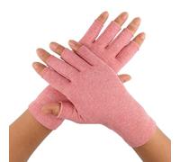 Jesata Compression Open Finger Gloves for Arthritis | Wrist Support, Hand Therapy for Carpal Tunnel | Men & Women | Breathable Moisture Wicking Fabric