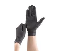 Jesata Non-slip & Breathable Copper Infused Gloves | Full Finger Compression Arthritis Gloves | Hand Support for Osteoarthritis, Arthritis Pain, Carpal Tunnel & Tendonitis | 1PAIR (L)