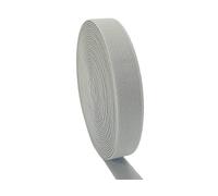 JESEP 1 inch 10 Yards Knit Elastic Band Gray Double-Side Twill Woven Elastic Heavy Stretch Elastic Spool for Sewing Pants Waistband, Wigs, Skirts, Craft DIY Projects (Gray)