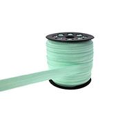 JESEP YONG Fold Over Elastic (FOE) Lt Mint 40 Yards 5/8'' 1.5CM Solid Color Trim Stretch Elastic Foldover Elastic Ribbon Band Sewing for Hair Bow DIY Craft Headbands-Environmental Band-#3