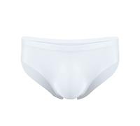 JEShifangjiusu Men'S Boxer Briefs Ice Silk Short Leg Sexy See-Through Briefs Underpants Modal Seamless Panties Underwear Pack, White-1pc, XXL