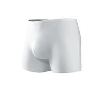 JEShifangjiusu Men'S Underwear Ice Silk Boxer Brief See-Through Transparent Briefs Fitness Sport Boxer Briefs Fast Drying, White-1pc, L