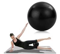 Jesiah 9 Inch/25CM Soft Pilates Ball, Small Anti Burst Exercise Ball with Inflation Straw Mini Barre Yoga Ball for Core Training Yoga Exercise Fitness Physiotherapy Physical Therapy Balance