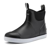 Jesindr Men's Wellington Boots, Protective Waterproof Non-Slip Ankle Boots, Breathable Black Chelsea Boots, Original Fashion Basic Riding Boots, black, 8 UK