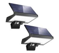 JESLED Solar Security Lights Outdoor Motion Sensor, 108LEDs 4 Modes Solar Lights Outdoor, Type-C Charging Solar Powered Durable Wall Lights for Patio Yard Pathway Garage (2)