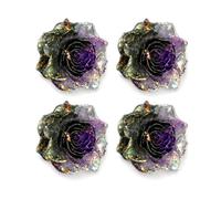 JESMING 8PCS Resin Rose Charms for Clog Shoes, Compatible with Bogg Bag, One Size, Acrylic, No Gemstone