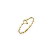 JESMING Minimalist Gender Symbol Ring Hollow Out Stainless Steel Jewelry Delicate Everyday Statement Accessories Gold, Silver Size 7-11 Rings for Women, Metal, No Gemstone
