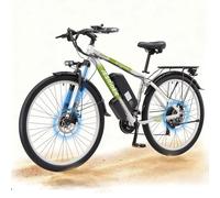 JESRIDER 29 * 2.1in Electric Bikes for Adults 48v 17.5ah Removable Battery, 80 Km Max,21-Speed Mountain E Bikes, Dual Disc Brakes Electric Bicycle for Men Women, Front Fork Suspension (GREEN)