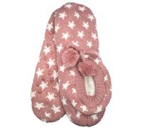 Jess & Lou SL641 Pink Shining Stars Super Cosy Slippers