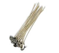 Jess Mae ECO 8 Inch Candle Wicks - Pre-Waxed & Tabbed - Professional Cotton Paper-Core Wicks for Soy, Coconut & Beeswax Candles - DIY Candle Making Supplies (ECO 12 Large)