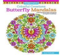 Jess Volinski Colorful Creations Butterfly Mandalas Paperback Book Jess Volinski Multicolor