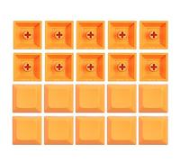 Jesscasday DSA 1U Keycaps Set, PBT Keycaps Blank DSA Profile 1U Height Keycaps Set for Gaming Mechanical Keyboard 20pcs