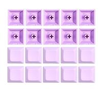 Jesscasday DSA 1U Keycaps Set, PBT Keycaps Blank DSA Profile 1U Height Keycaps Set for Gaming Mechanical Keyboard 20pcs