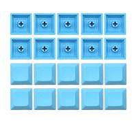 Jesscasday DSA 1U Keycaps Set, PBT Keycaps Blank DSA Profile 1U Height Keycaps Set for Gaming Mechanical Keyboard 20pcs