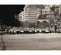 Jesse Alexander "Monaco Grand Prix, 1962" Canvas Print, Multi-Colour, 60 x 80 cm