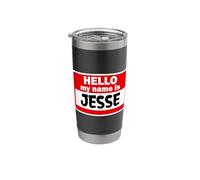Jesse Hello Hi My Name is Tshirt Name On Custom Stainless Steel Insulated Tumbler