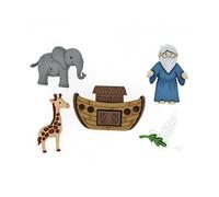 Jesse James Dress It Up Embellishments Noah's Ark, Acrylic, Multicoloured, 6-Piece