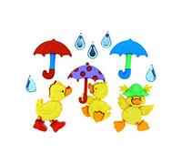 Jesse James Dress It Up Embellishments Puddle Jumpers, Acrylic, Multicoloured, 6-Piece
