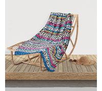 Jessica 100% Cotton Extra Large Oversized Beach Towels, Pool Towels, Bath Towels - Lightweight & Quick Dry Towels - 36 in. x 68 in (1 Pack) - Rainbow Leopard Wild Side Pattern Towel