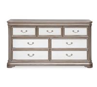 Jessica 3+4 Drawer Dressing Chest - Champagne Mirrored